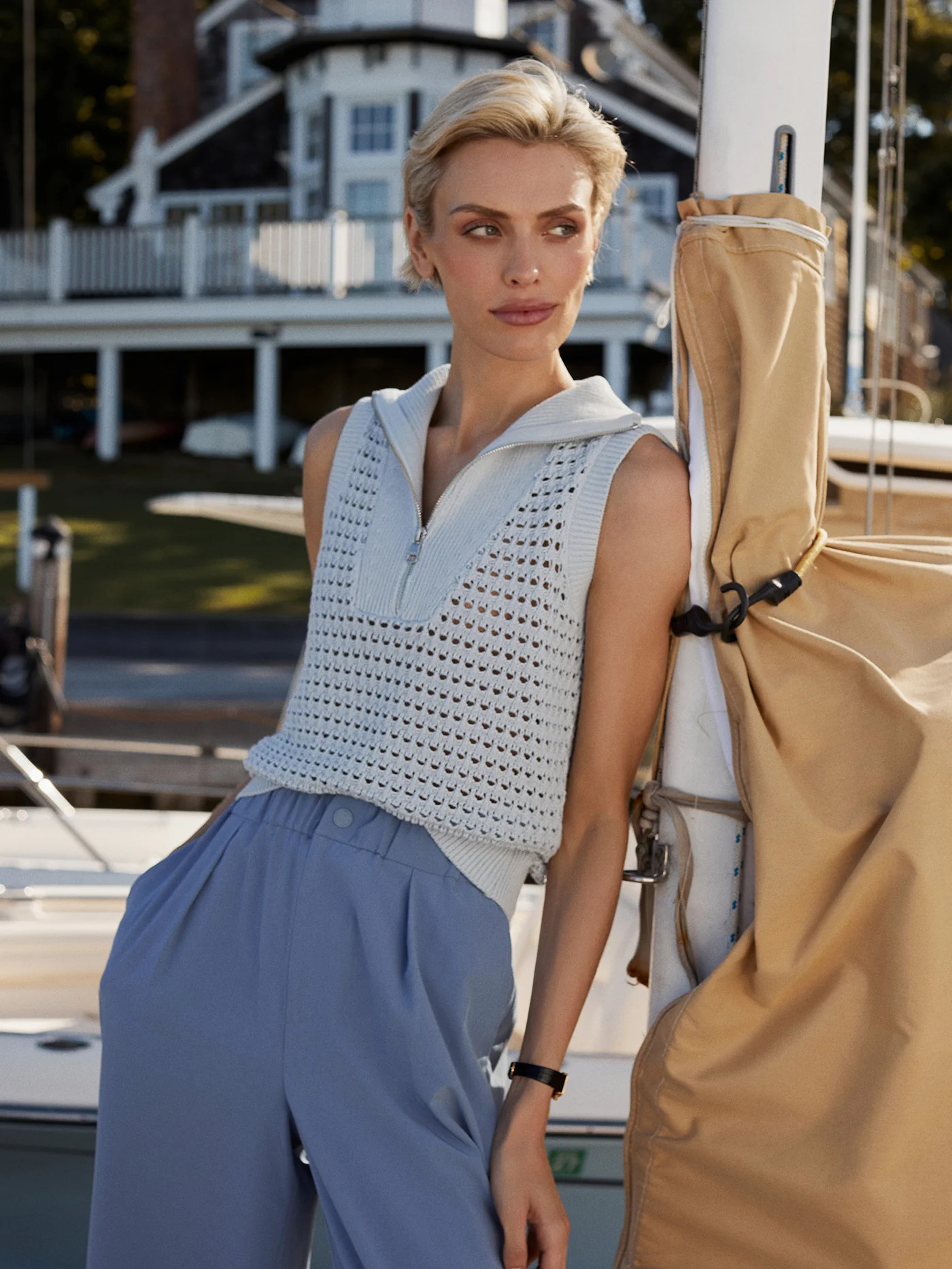 Bains Half-Zip Tank | Varley US