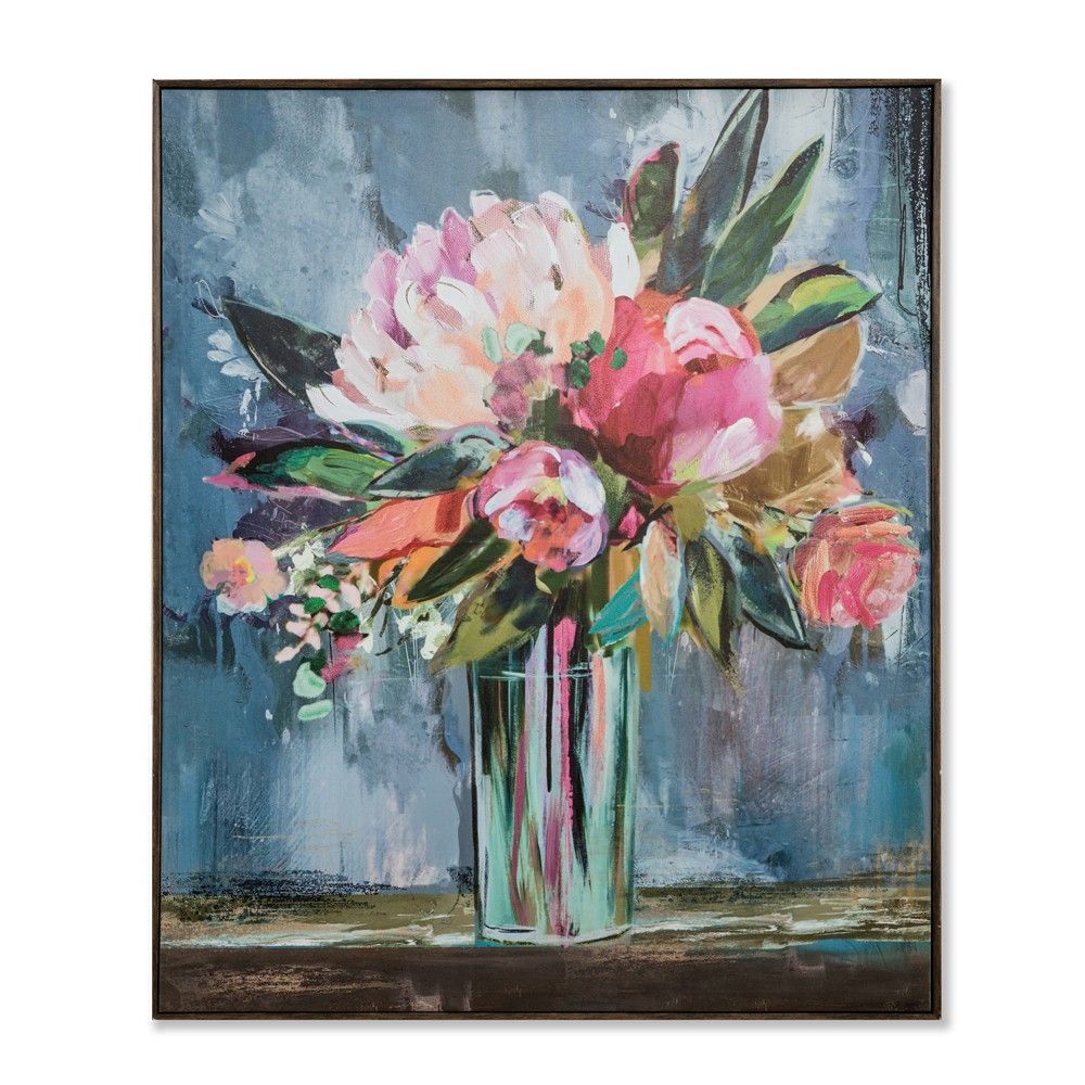 36""x30"" Floral Still Life Framed Wall Canvas - Opalhouse | Target