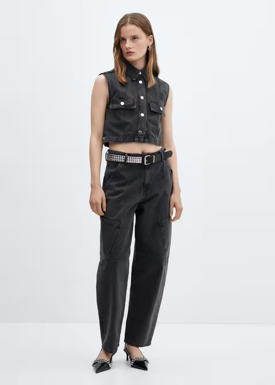 Search: Mid-rise slouchy cargo jeans (1) | Mango USA | MANGO (US)
