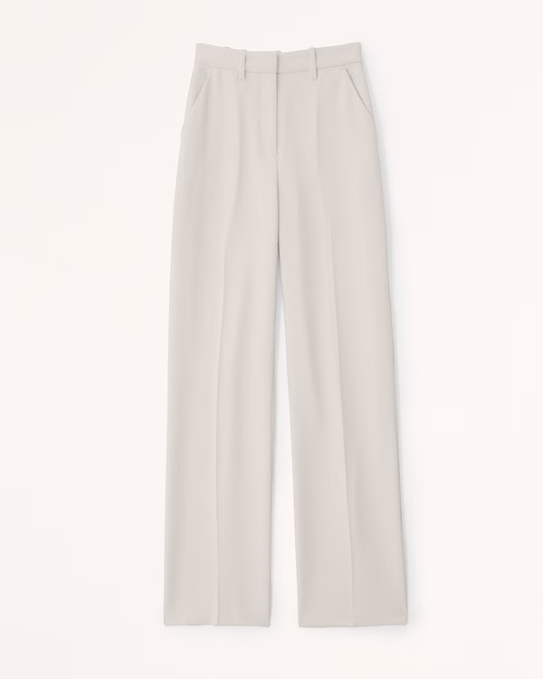 Clean Premium Crepe Wide Leg Pant | Abercrombie & Fitch (US)