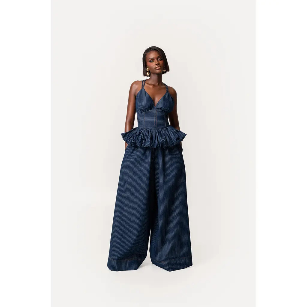 OFUURE Amara Pants in Denim at Nordstrom, Size Medium | Nordstrom