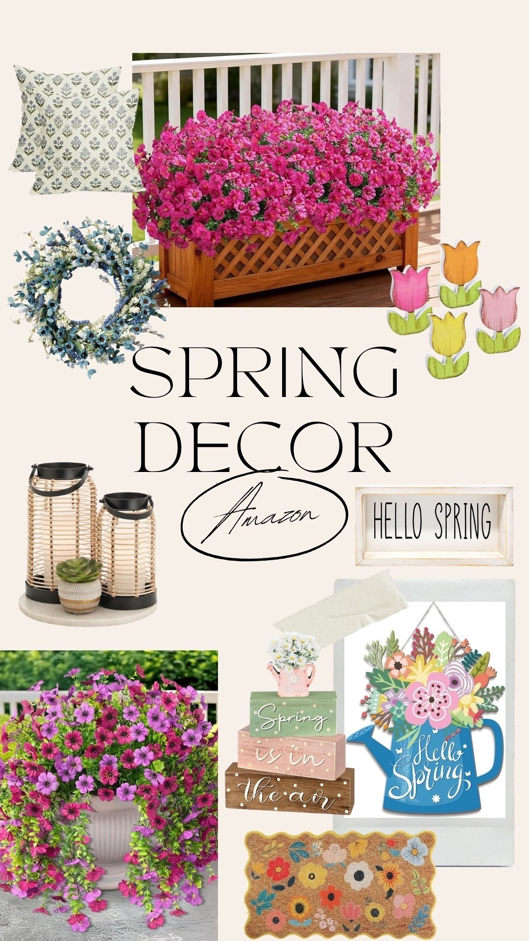 Spring decor from Amazon that has me fully in my happy place 🌷✨ So many cute finds to freshen up your porch, entryway, and all the little spaces in between!

spring, home, decor, decoration, flowers, amazon 

 

#LTKSeasonal #LTKHome #LTKSaleAlert