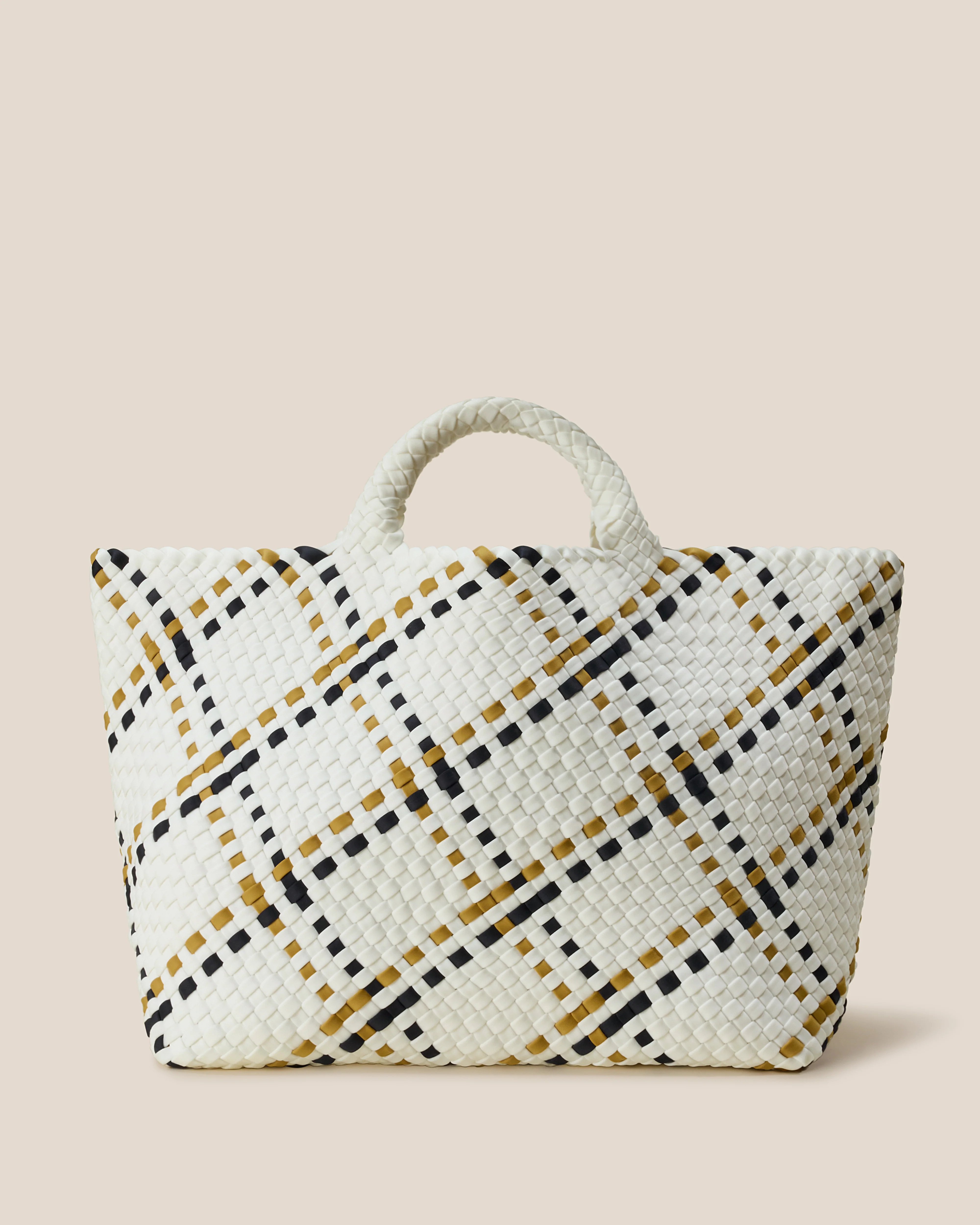 St. Barths Large Tote Plaid | Malibu | Naghedi