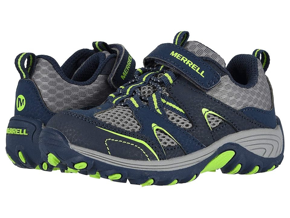 Merrell Kids Trail Chaser (Toddler) (Navy/Green) Boy's Shoes | Zappos