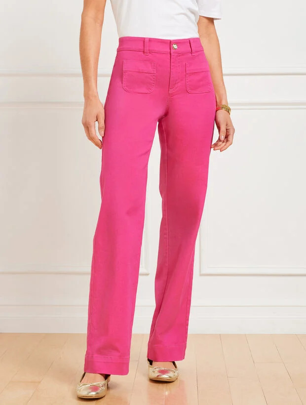 Patch Pocket Classic Jean Trousers | Talbots