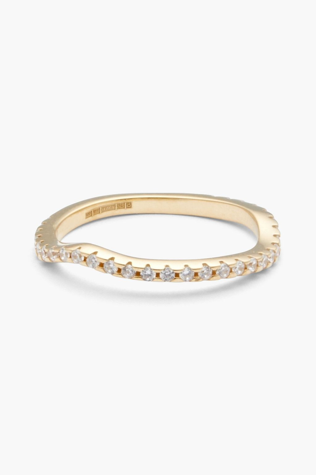 24-karat gold-plated Siamite ring | The Outnet (UK and Europe)
