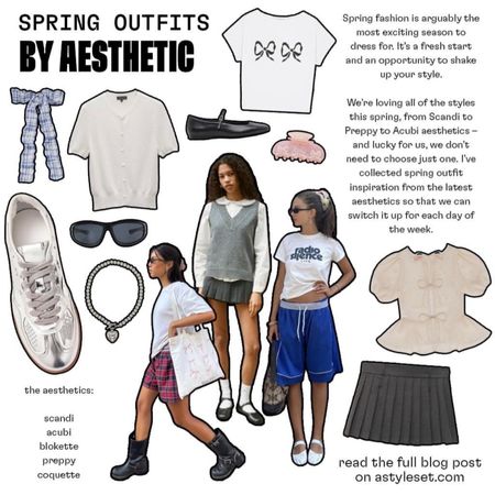 spring outfits by aesthetic 🫶 full blog post on astyleset.com 

#LTKSeasonal #LTKstyletip