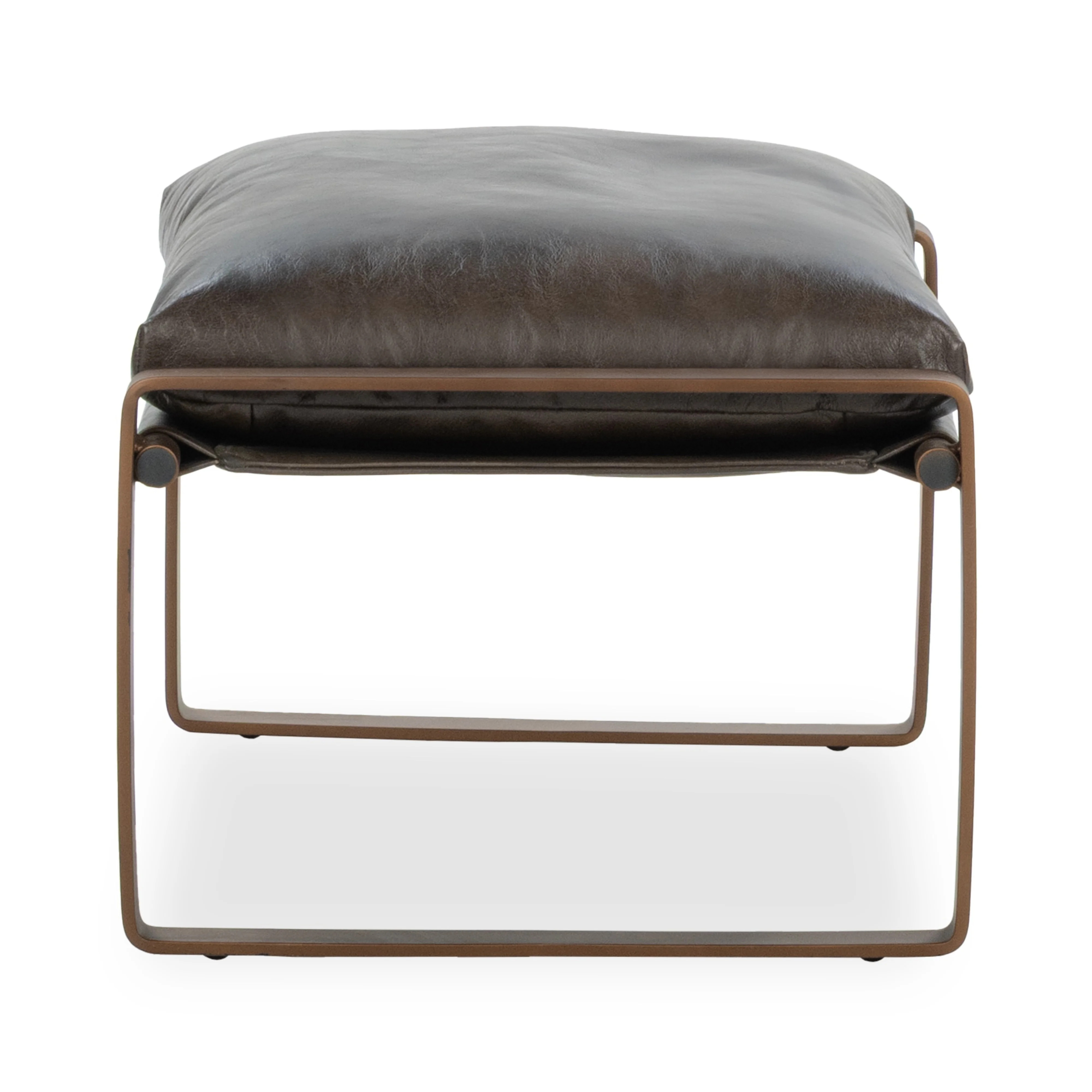 Morgan Top Grain Leather Ottoman | Wayfair North America