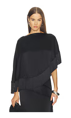 SRG Joelle Silk Top in Black from Revolve.com | Revolve Clothing (Global)