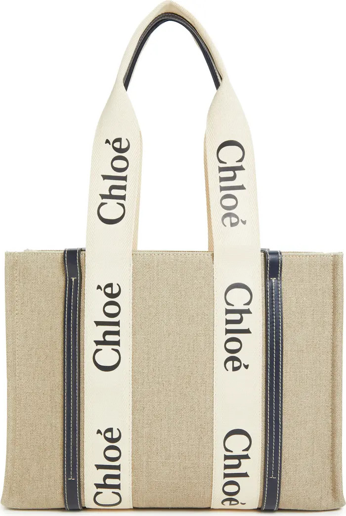 Medium Woody Linen Tote | Nordstrom