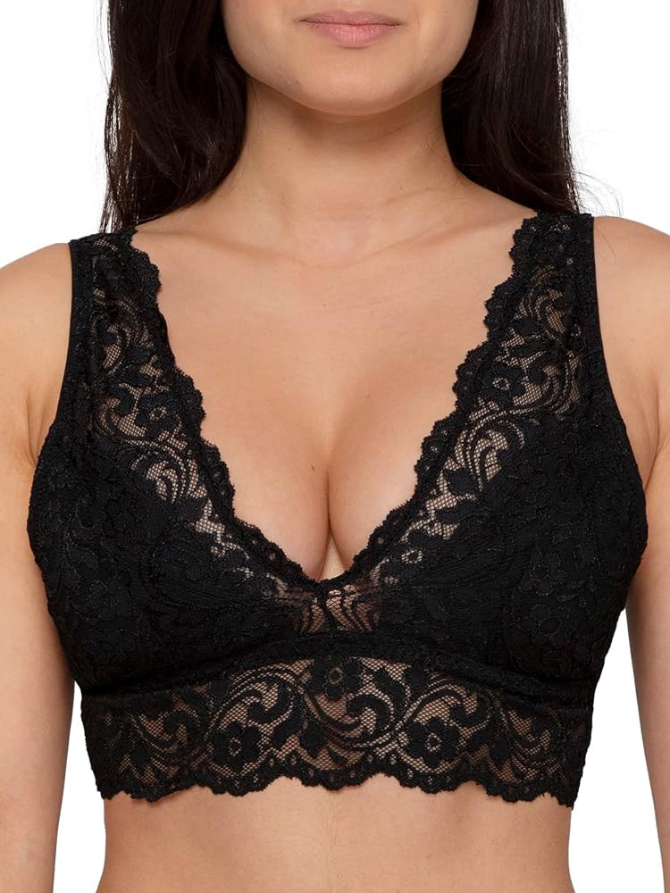 Smart & Sexy Signature Lace Deep V, Wireless Bralette for Women, available in Multi Packs | Amazon (US)