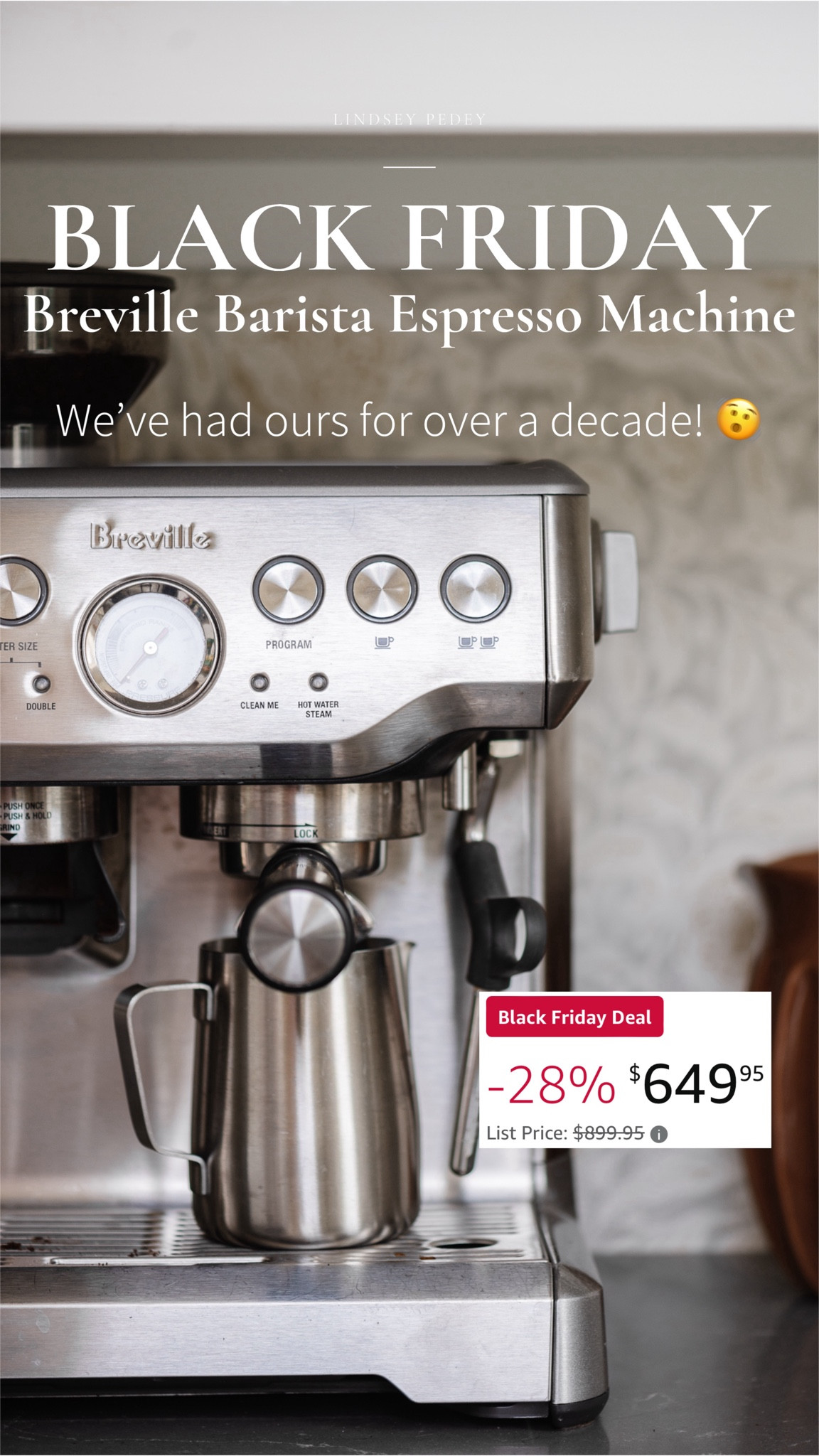 We’ve had our Breville espresso machine for well over a decade! On sale for Black Friday!! 

Black Friday, cyber Monday, cyber week, Amazon, Amazon, fine, Amazon, deal, espresso, machine, coffee, machine, kitchen, essential, gift, guide, guest for him, gifts for her, coffee 


#LTKHome #LTKGiftGuide #LTKCyberWeek