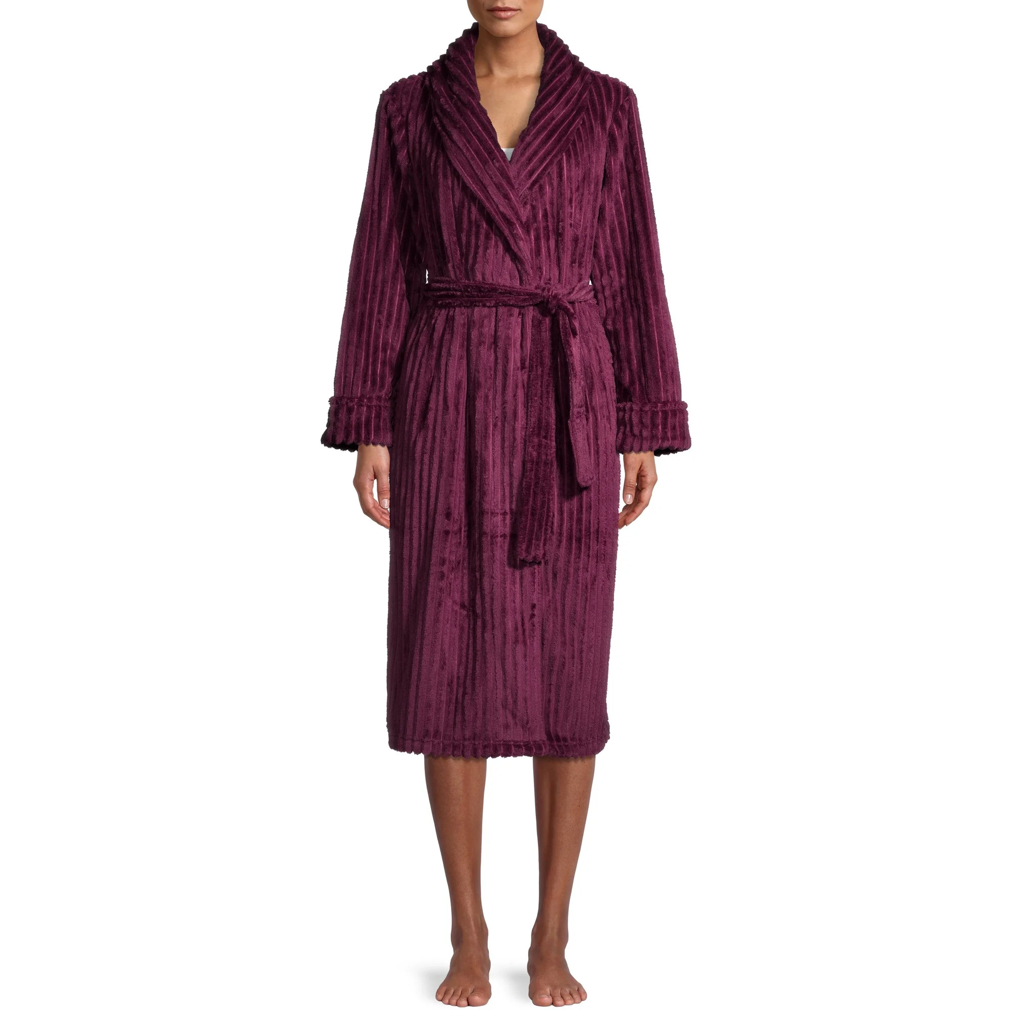 Secret Treasures Women's and Women’s Plus Superminky Robe | Walmart (US)