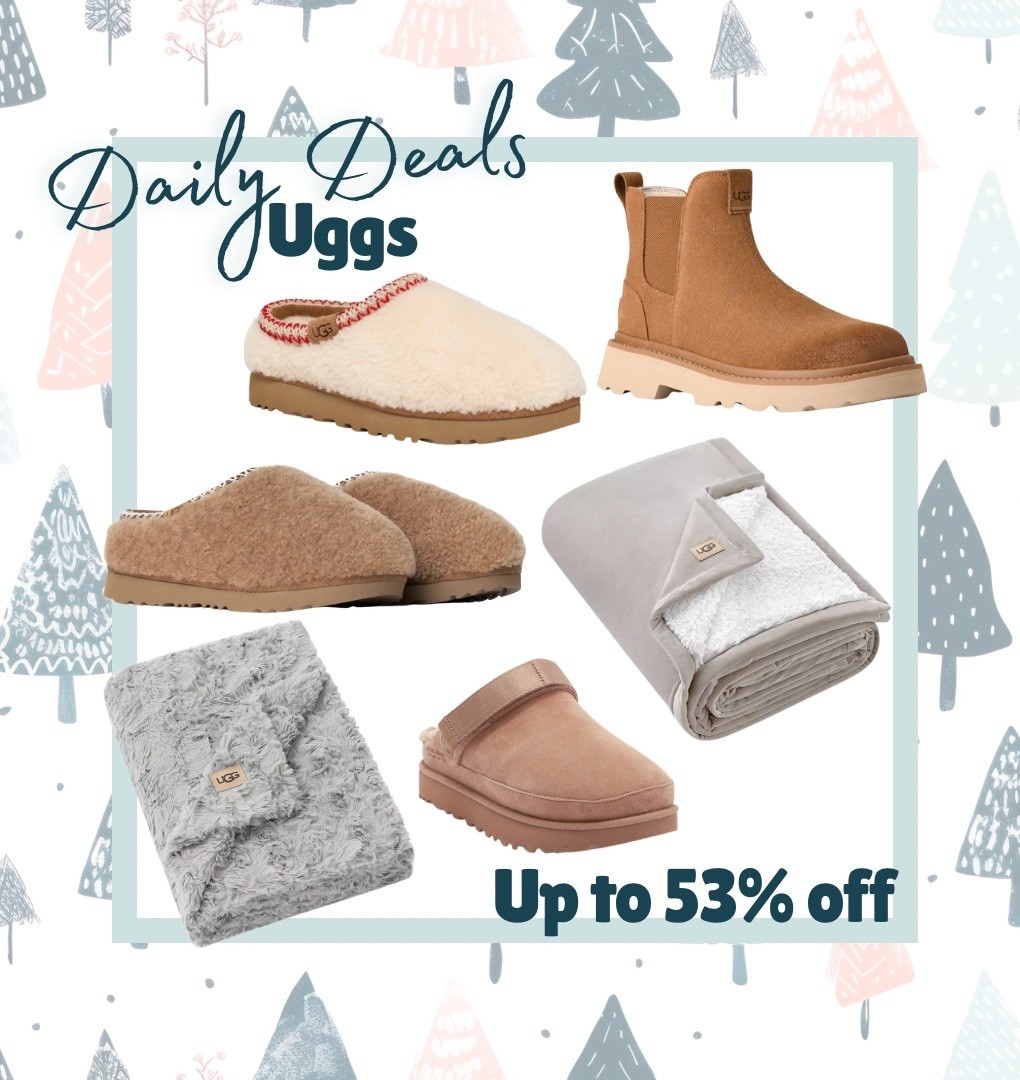 Uggs! Slippers, boots and blankets - on sale- up to 53% off


#LTKHoliday #LTKGiftGuide #LTKSaleAlert