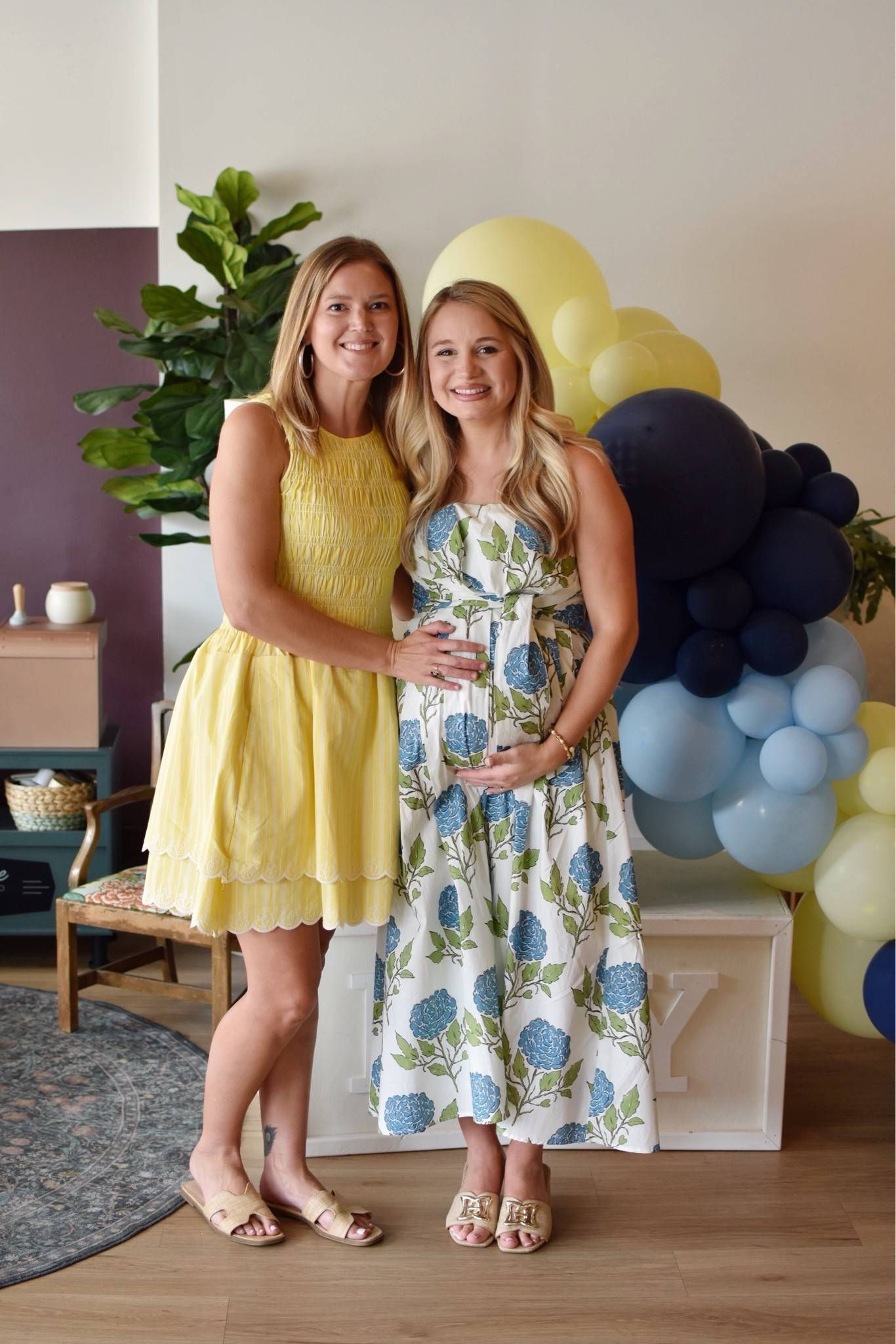 What we wore for baby boy’s Italian summer shower!🍋🩵
My yellow dress is from Walmart!! It runs full, so I sized down to a small. 

*Sammie’s dress is by Entro and can be found online at different boutiques!

#LTKgrwm #LTKootd #LTKmomlife