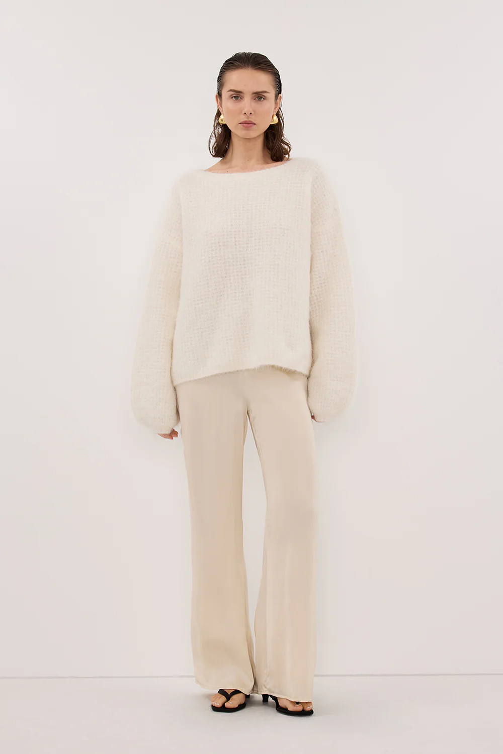 PERCY SANDSTONE SILK PANT | DISSH