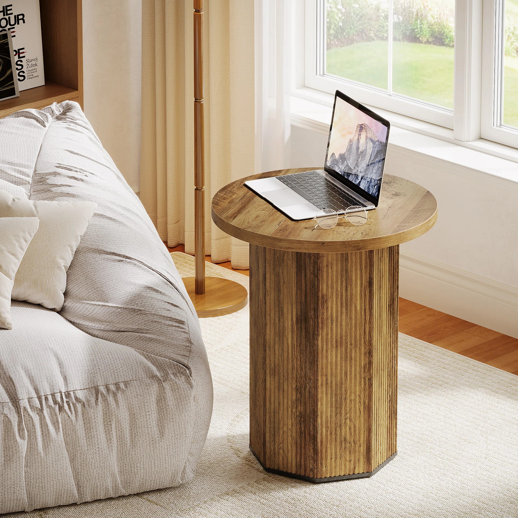 Round End Table, Side Table for Living Room | Wayfair North America