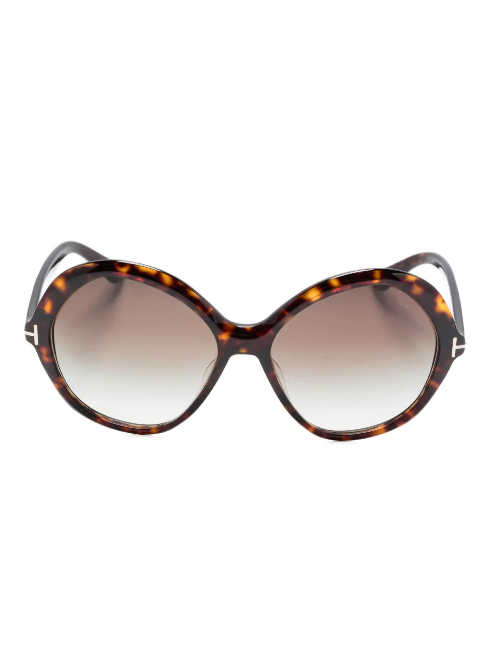 TOM FORD Eyewear Annabelle round-frame Sunglasses | Brown | FARFETCH UK | Farfetch Global