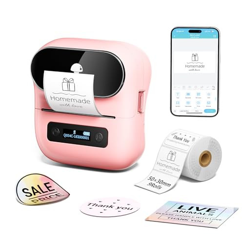 Phomemo M220 Bluetooth Label Maker Machine,Label Printer for Small Business, Office, Home & School, Portable Label Maker with 200+ Templates,100+ Fonts,1000+ Icons, Compatible with Phone, PC | Amazon (US)