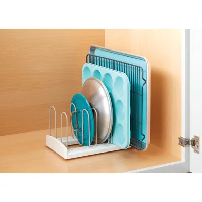 YouCopia StoreMore Expandable Pan and Pot Lid Organizer Rack for Kitchen Cabinet Storage | Wayfair North America