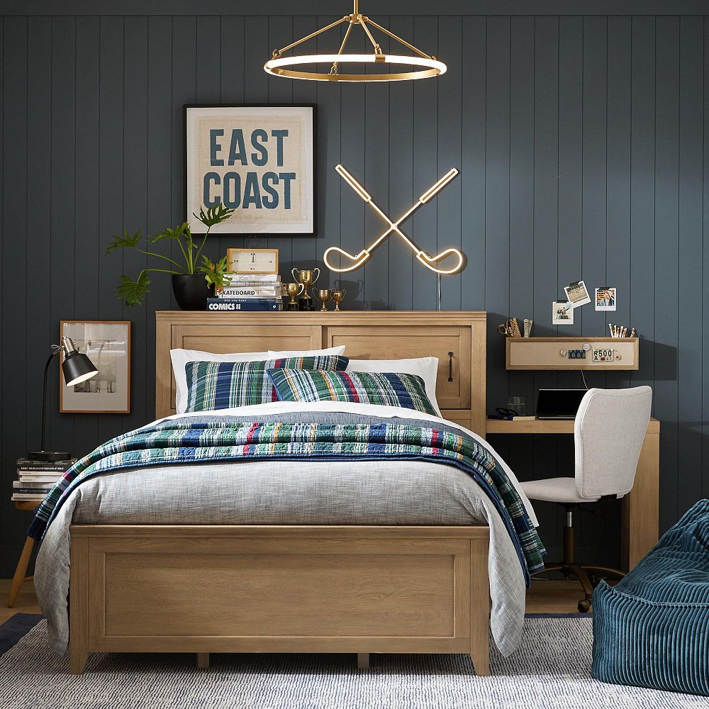 Hampton Full Study Storage Bed | Pottery Barn Teen