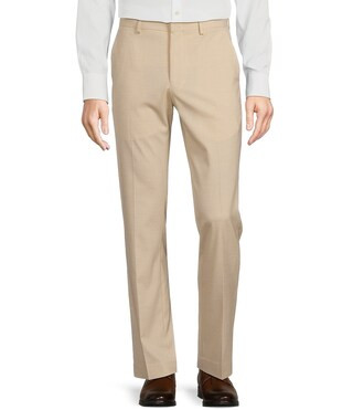 Wardrobe Essentials Alex Slim Fit TekFit Waistband Suit Separates Flat Front Dress Pants | Dillard's