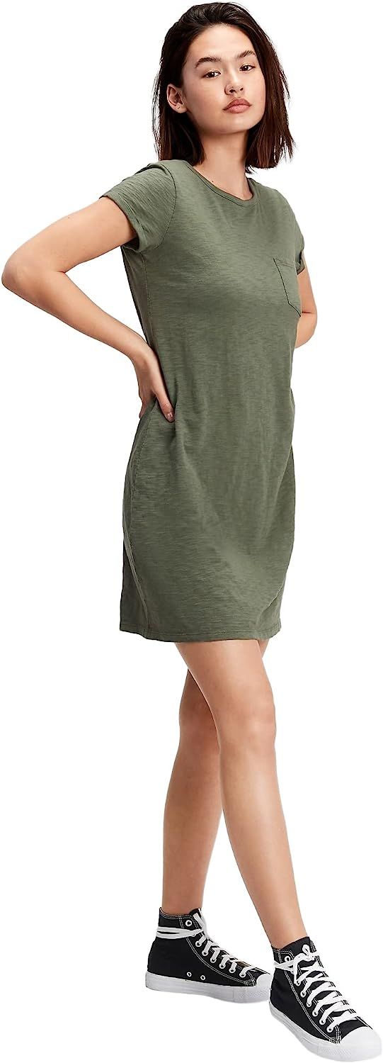 GAP Women's Pocket T-Shirt Casual Dress | Amazon (US)