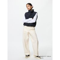 Uniqlo - Pantalon Barrel En Jersey - Blanc Cassé - L | Uniqlo FR