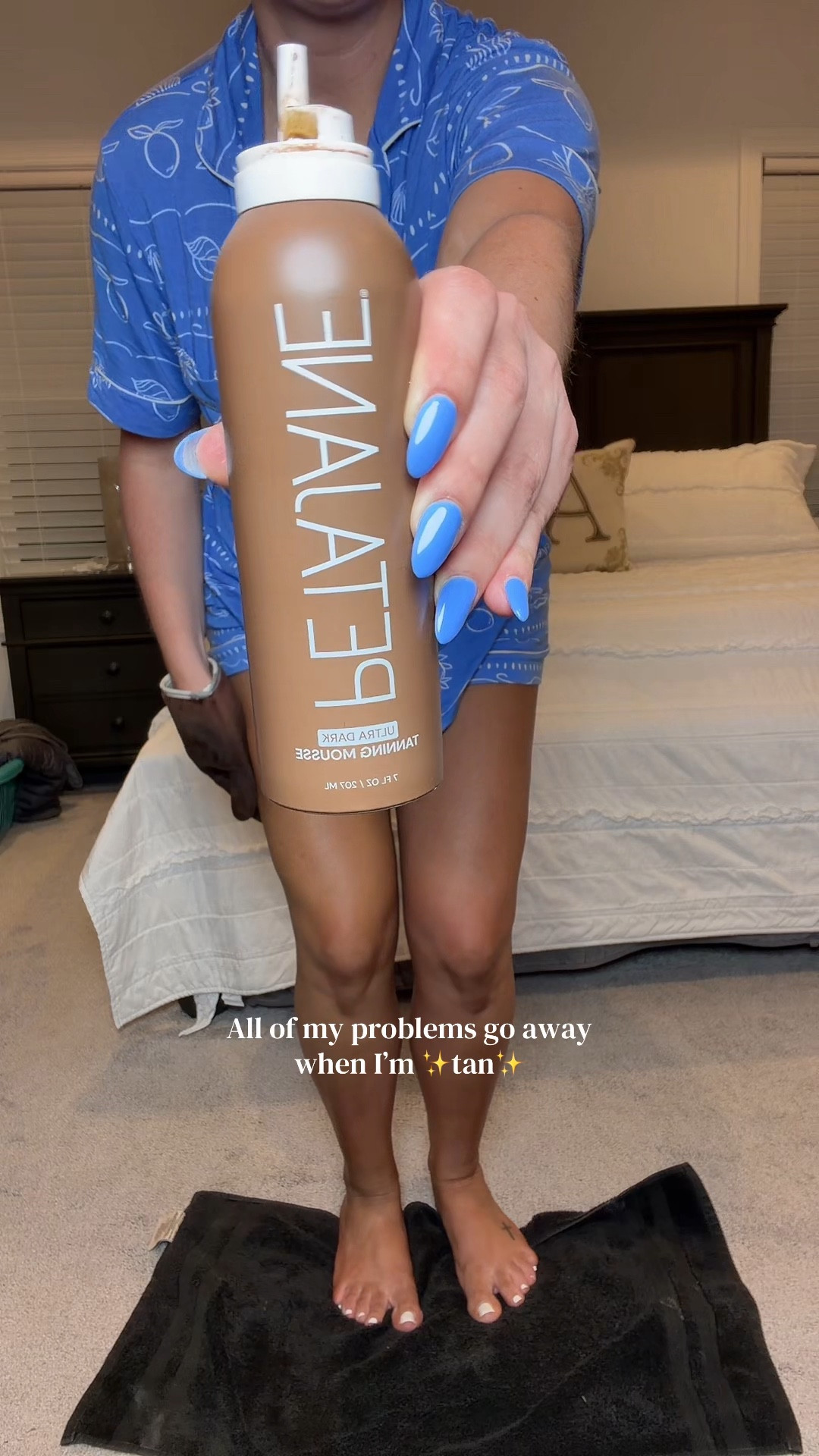 I’m obsessed with how dark and bronzy this tanning mousse is✨ @Peta Jane Beauty #tanningmousse #tanskin #sunlesstan #petajanetanningmousse #bronzyskin 

#LTKBeauty #LTKselfcare