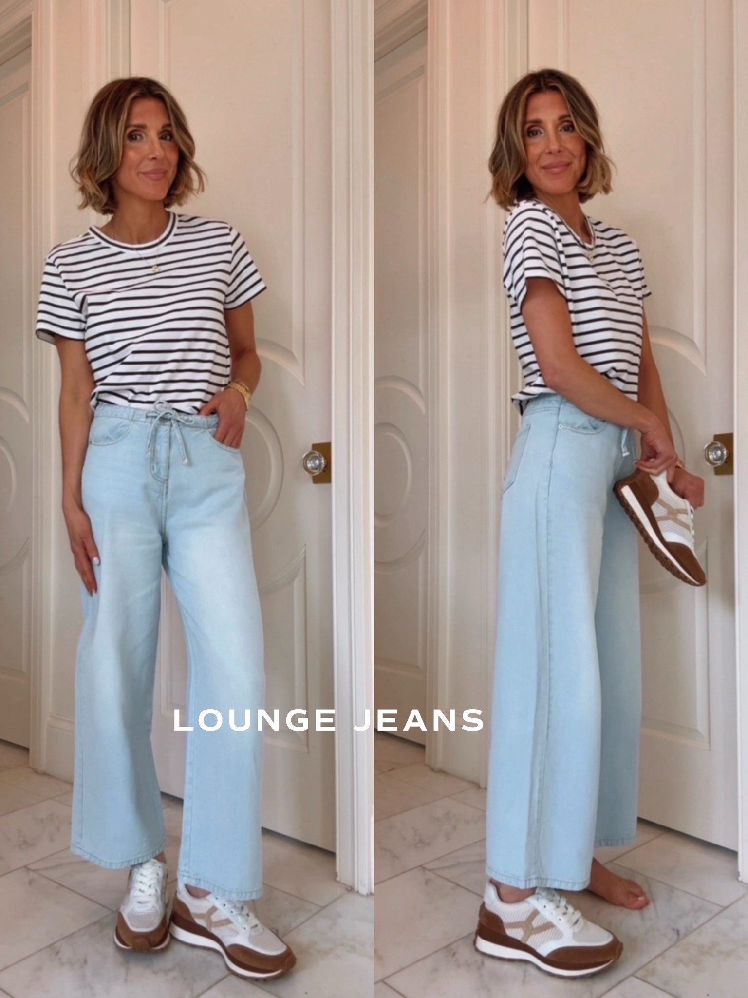 These lounge jeans are 20% off at @Shopbop  - I'm wearing a size XS and they fit true to size. 

#LTKootd #LTKSaleAlert