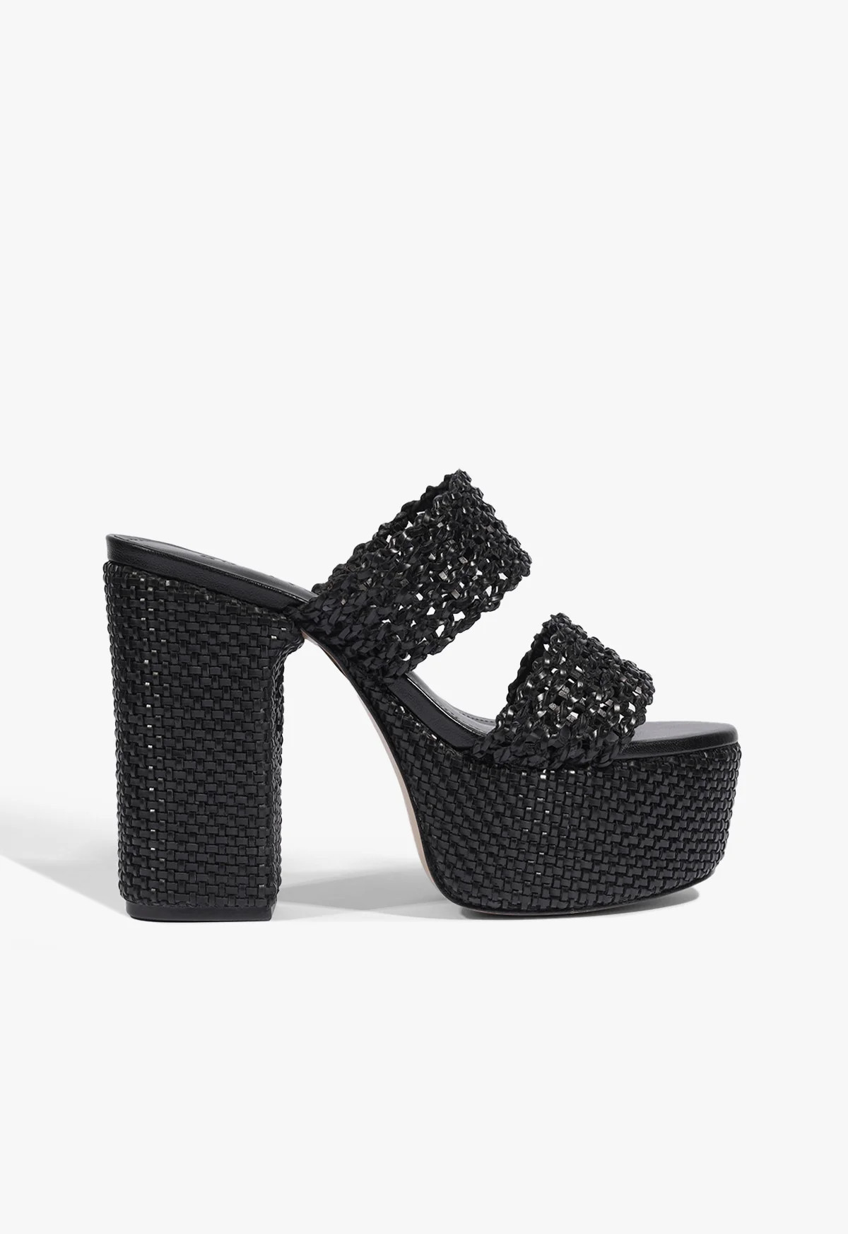 Aberdeen Black High Platform Sandal | Schutz (US)