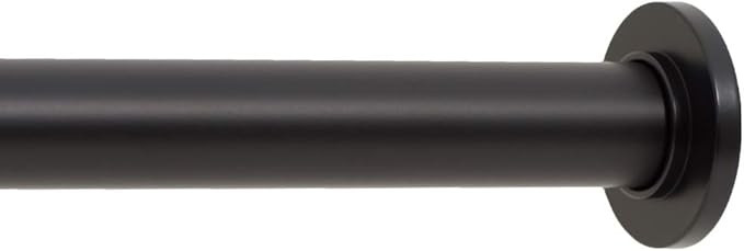 Ivilon Tension Curtain Rod - Spring Tension Rod for Windows or Shower, 36 to 54 Inch. Black | Amazon (US)