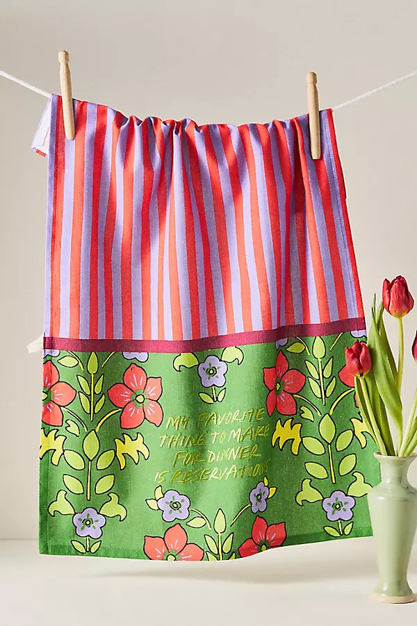 Furbish Studio Block Print Dish Towel | Anthropologie (US)