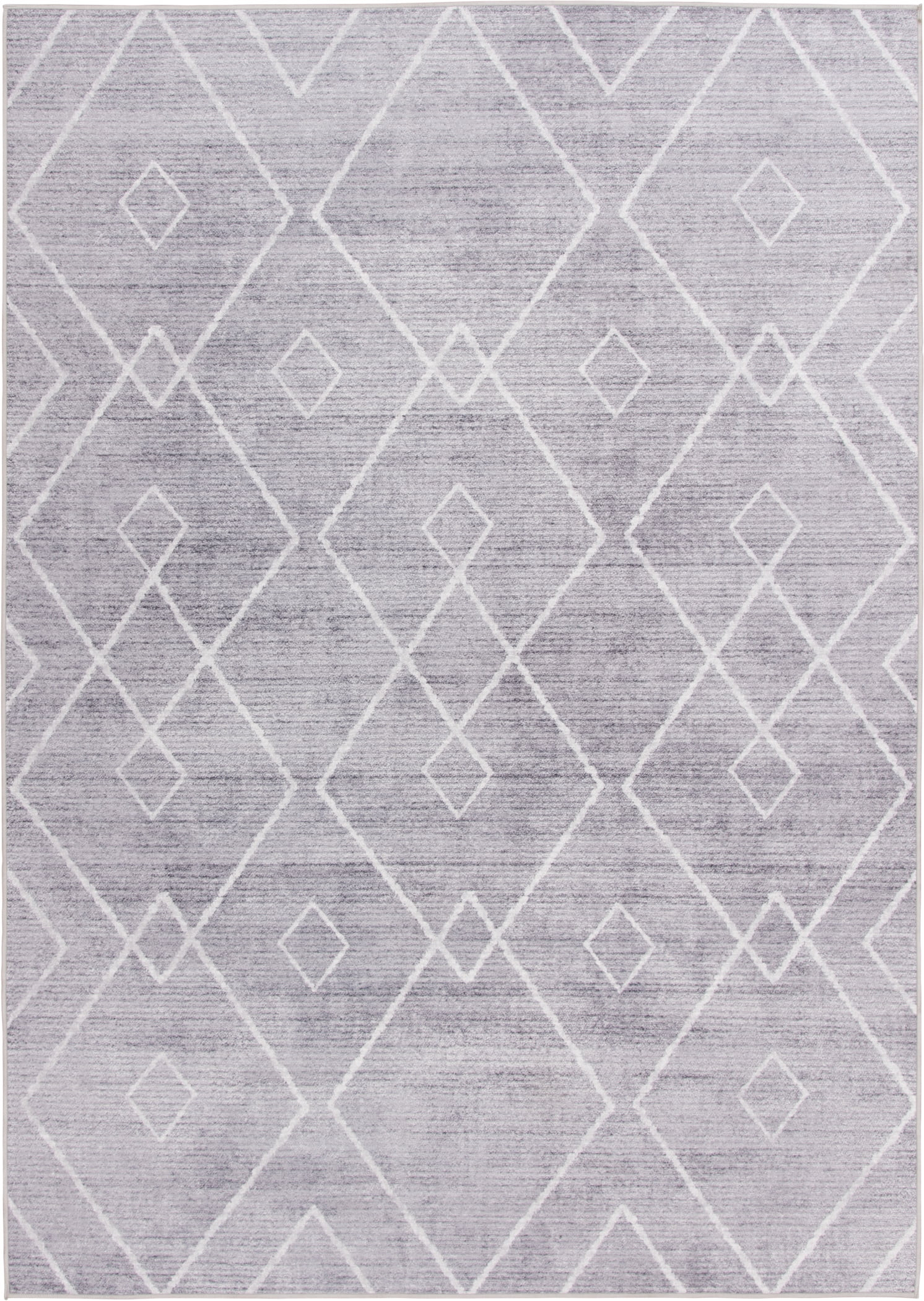 Better Homes & Gardens Diamond Machine Washable Area Rug, Gray, 5'x7' | Walmart (US)
