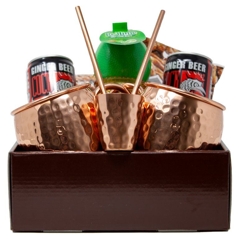 Moscow Mule Couples Date Night Gift Set | Just Add Vodka | Perfect Gift for Cocktail/Mocktail Fan... | Walmart (US)