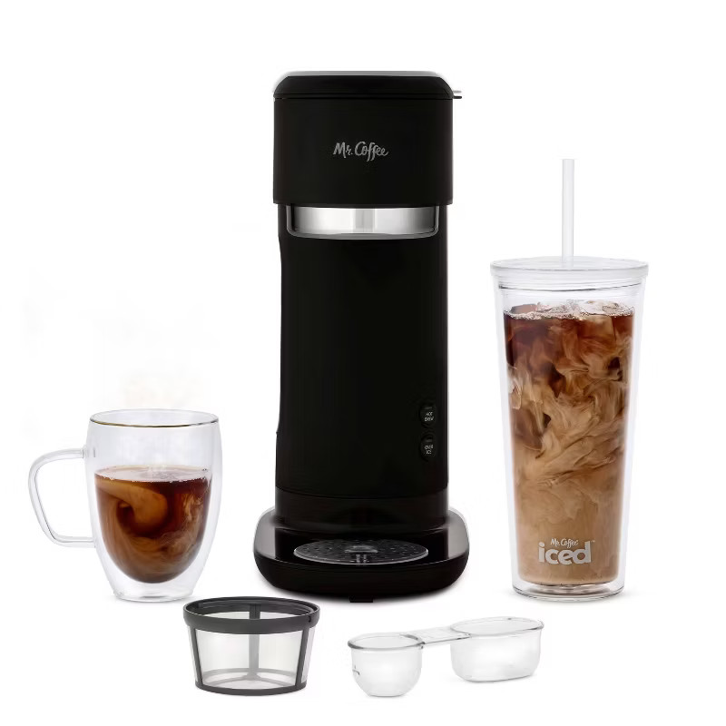 Mr. Coffee Iced Hot Single Serve Coffeemaker with Reusable Tumbler and Nylon Filter | Target