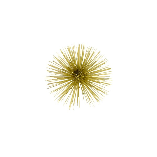 Erizo Spiked Medium Gold Sphere Wall Decor | Bed Bath & Beyond