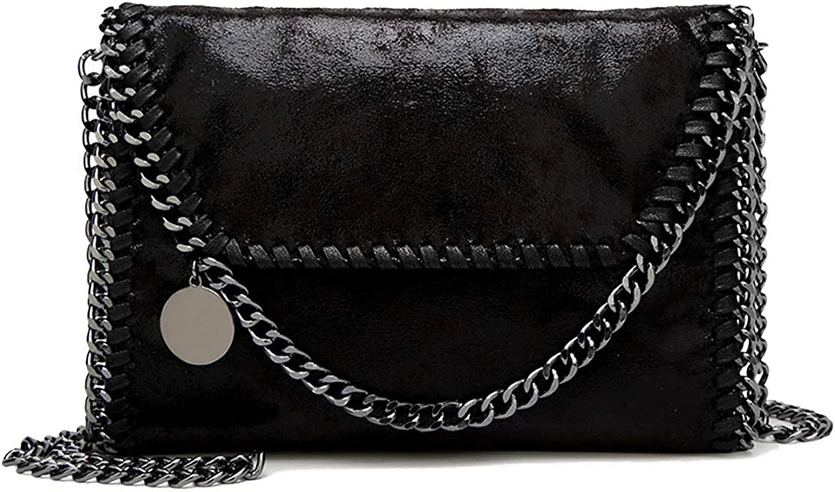 Wewo Ladies Small Messenger Bags Vintage Leather Shoulder Bag Elegant Women Handbags Chain Strap Cro | Amazon (US)