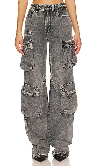 Denim Cargo in Black299 | Revolve Clothing (Global)