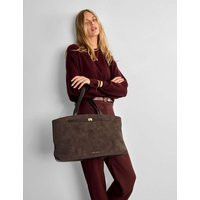 Katie Loxton Faux Suede Top Handle Shoulder Tote Bag Chocolate | Marks & Spencer (UK)