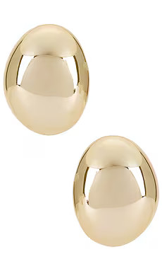 Ettika Smooth Dome Earrings in Gold from Revolve.com | Revolve Clothing (Global)
