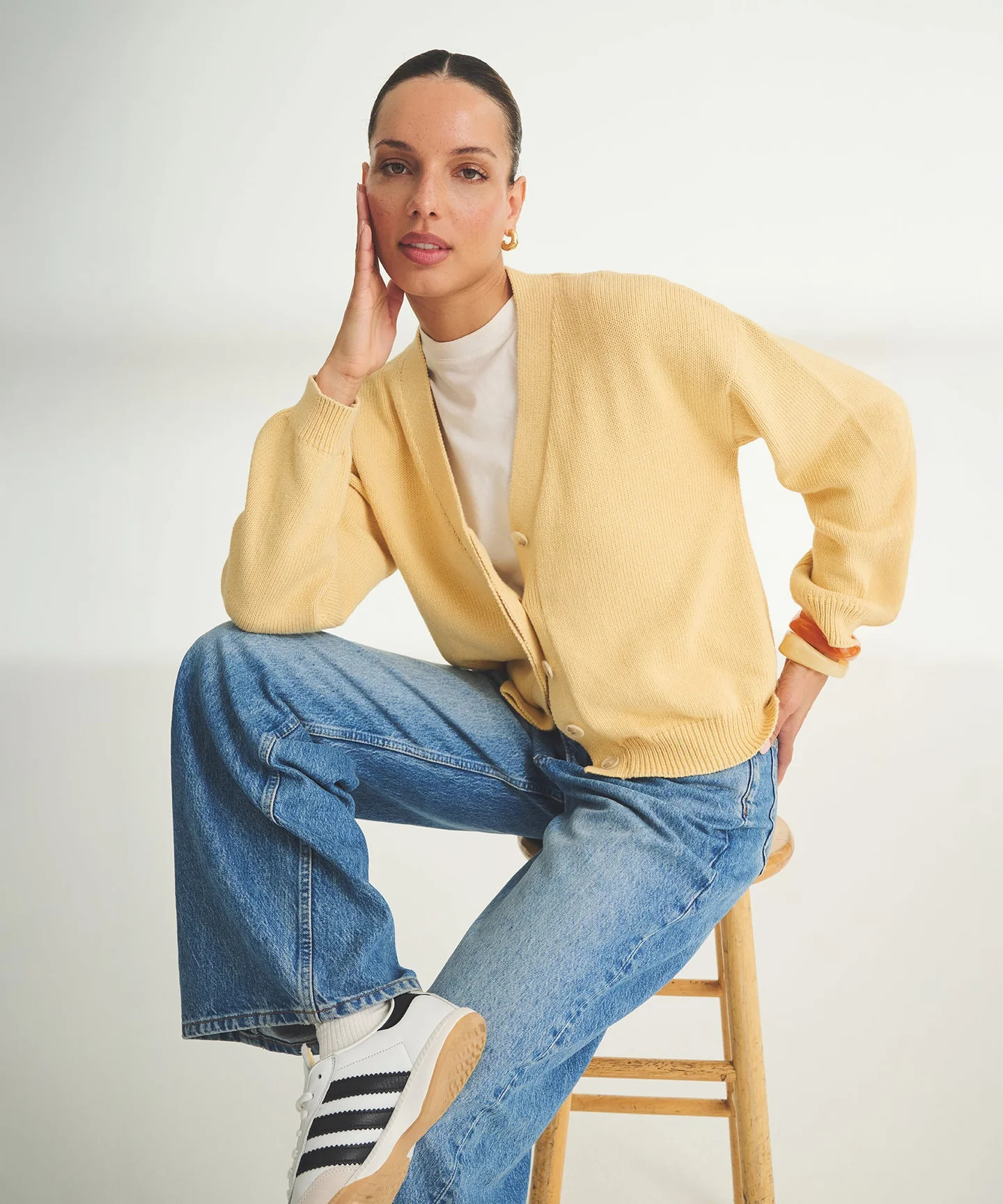 Cotton Relaxed Cardigan | NAADAM