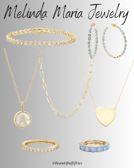 Gorgeous and affordable jewelry by Melinda Maria 
Code THERESAP for 10% off your purchase 