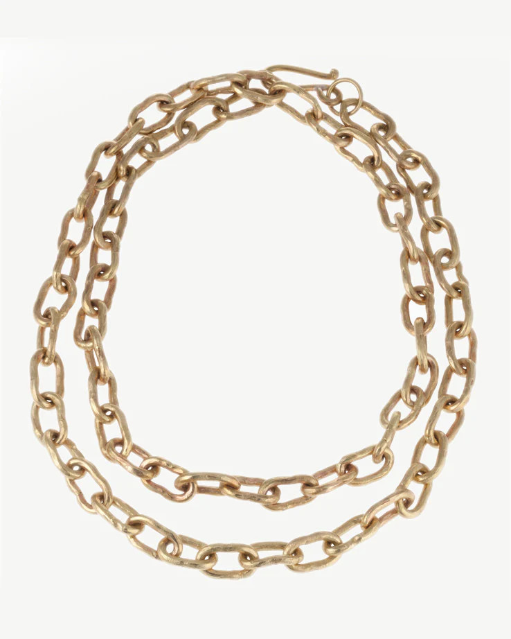 Hammered Bronze Chain | Ashley Pittman
