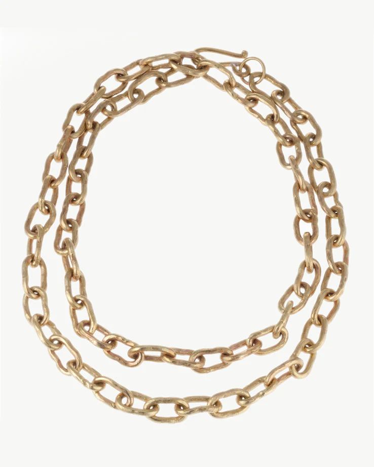Hammered Bronze Chain | Ashley Pittman