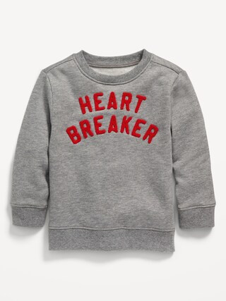 Unisex Crew-Neck "Heart Breaker" Sweatshirt for Toddler | Old Navy (US)
