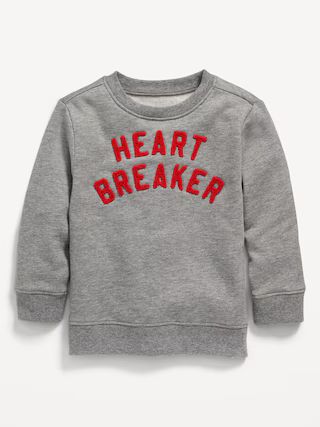 Unisex Crew-Neck "Heart Breaker" Sweatshirt for Toddler | Old Navy (US)