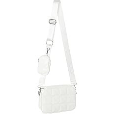 AOCINA Small Coin Purse Crossbody Bags with Coin Pouch for Women Soft Leather Quilted Hobo Purses... | Amazon (US)