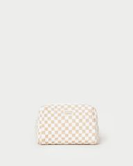 Colton Camel Gingham Cosmetic Pouch | Loeffler Randall
