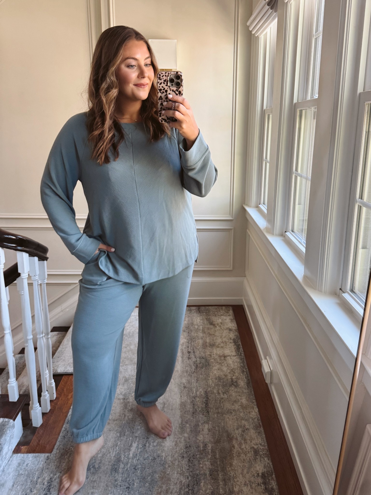 Fall outfit - lounge set - wearing size XXL in both top & pants. Sharing more fall finds from Soma! 

#LTKStyleTip #LTKPlusSize #LTKSeasonal